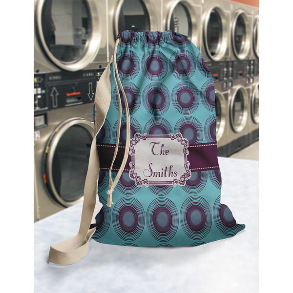 Concentric Circles Laundry Bag in Laundromat