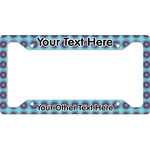 Concentric Circles License Plate Frame - Style A (Personalized)