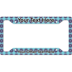 Concentric Circles License Plate Frame - Style A (Personalized)