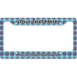 Concentric Circles License Plate Frame - Style B (Personalized)