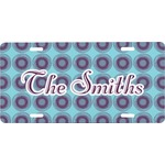 Concentric Circles Front License Plate (Personalized)