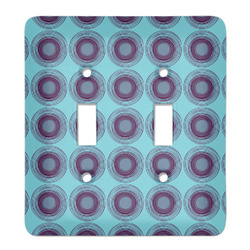 Concentric Circles Light Switch Cover (2 Toggle Plate)