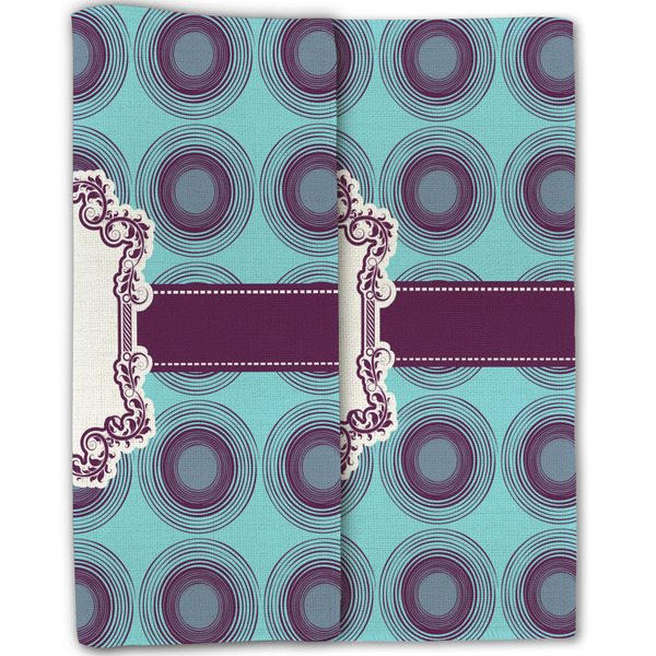 Concentric Circles Linen Placemat - Folded Half (double sided)