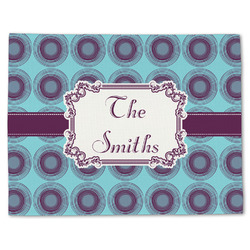 Concentric Circles Single-Sided Linen Placemat - Single w/ Name or Text