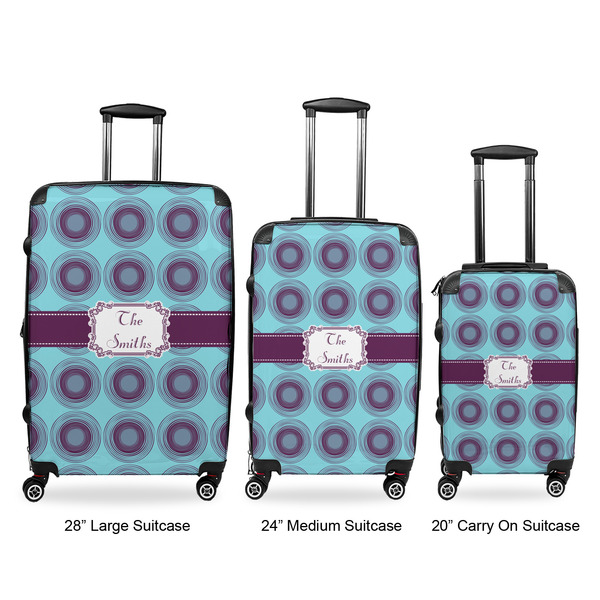 Concentric Circles Luggage Bags all sizes - With Handle