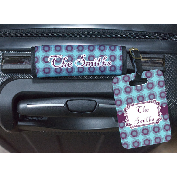 Concentric Circles Luggage Wrap & Tag