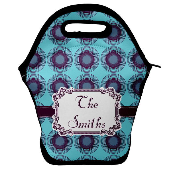 Custom Concentric Circles Lunch Bag w/ Name or Text
