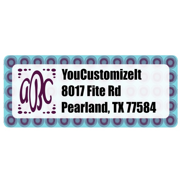 Custom Concentric Circles Return Address Labels (Personalized)