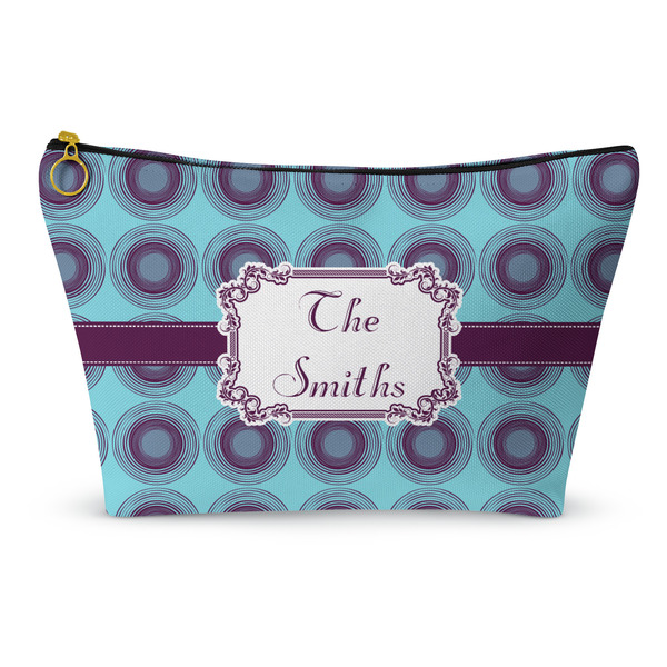 Custom Concentric Circles Makeup Bag - Small - 8.5"x4.5" (Personalized)