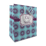 Concentric Circles Medium Gift Bag (Personalized)
