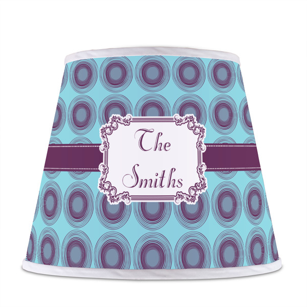 Concentric Circles Poly Film Empire Lampshade - Front View
