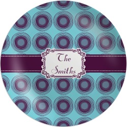 Concentric Circles Melamine Plate (Personalized)