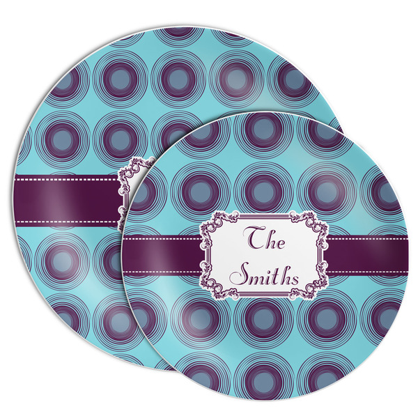Concentric Circles Melamine Plates - PARENT/MAIN