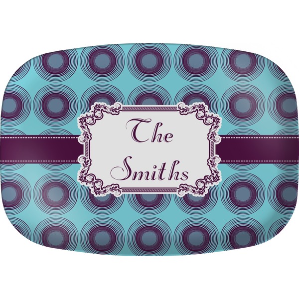 Custom Concentric Circles Melamine Platter (Personalized)