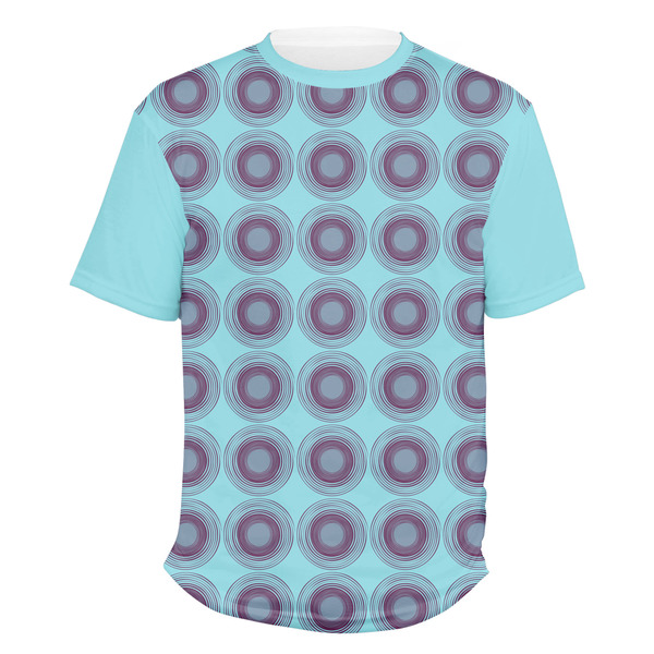 Custom Concentric Circles Men's Crew T-Shirt