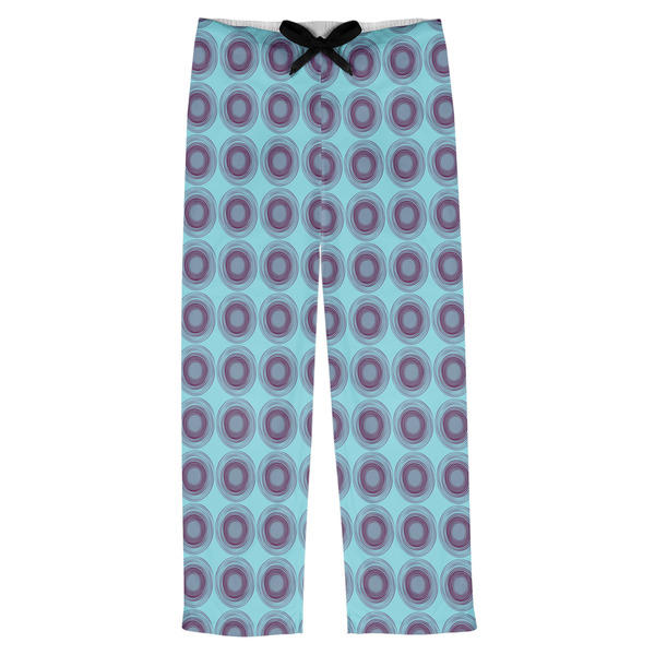 Custom Concentric Circles Mens Pajama Pants - XL