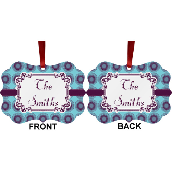 Concentric Circles Metal Benilux Ornament - Front and Back (APPROVAL)