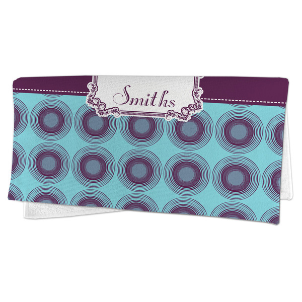 Concentric Circles Microfiber Dish Rag - FOLDED (half)