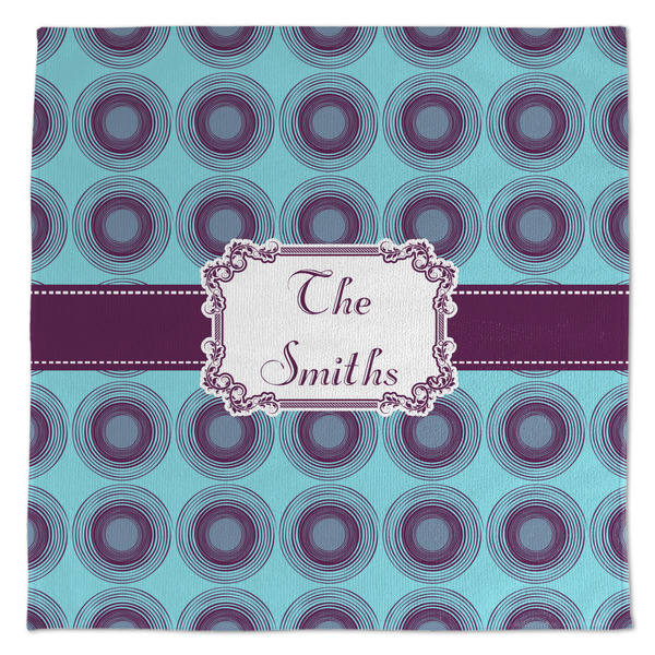 Custom Concentric Circles Microfiber Dish Towel (Personalized)