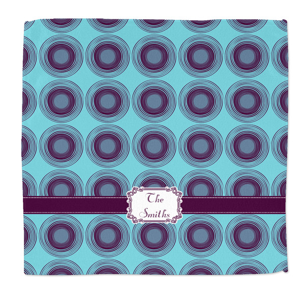 Custom Concentric Circles Microfiber Dish Rag (Personalized)