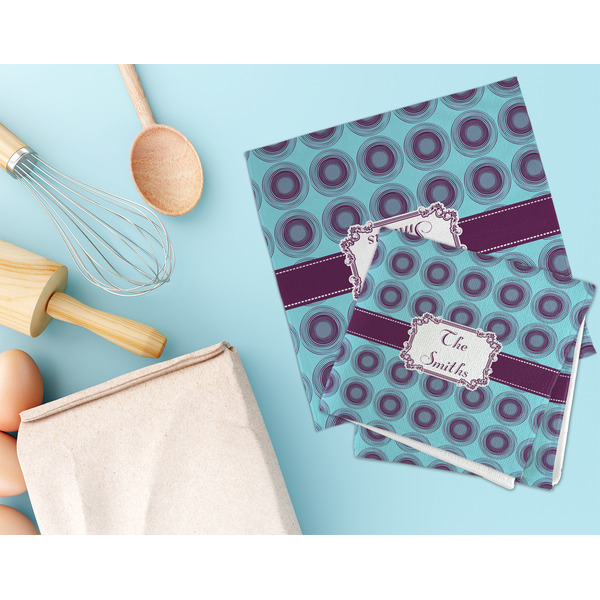 Concentric Circles Microfiber Dish Rag - LIFESTYLE