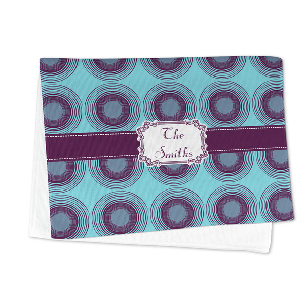 Concentric Circles Microfiber Dish Towel - FOLDED HALF