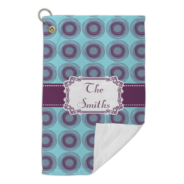 Concentric Circles Microfiber Golf Towels Small - FRONT FOLDED