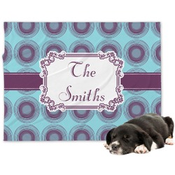 Concentric Circles Dog Blanket (Personalized)