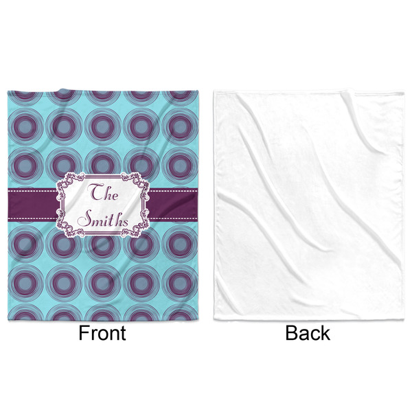 Concentric Circles Minky Blanket - 50"x60" - Single Sided - Front & Back
