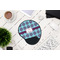 Concentric Circles Mouse Pad with Wrist Rest - LIFESYTLE 1