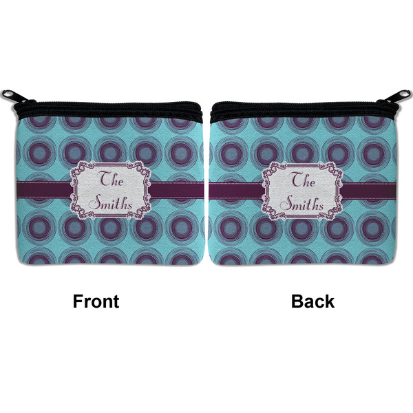 Concentric Circles Neoprene Coin Purse - Front & Back (APPROVAL)