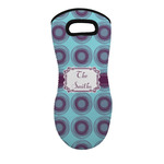 Concentric Circles Neoprene Oven Mitt - Single w/ Name or Text