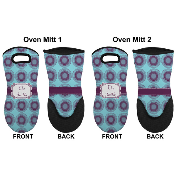 Concentric Circles Neoprene Oven Mitt - Set of 2 - Approval