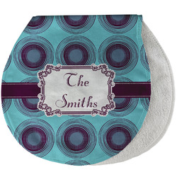 Concentric Circles Burp Pad - Velour w/ Name or Text