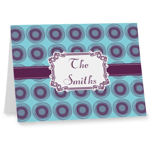 Custom Concentric Circles Note cards (Personalized)
