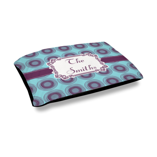 Custom Concentric Circles Outdoor Dog Bed - Medium (Personalized)