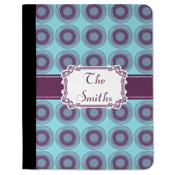 Custom Concentric Circles Padfolio Clipboard - Large (Personalized)