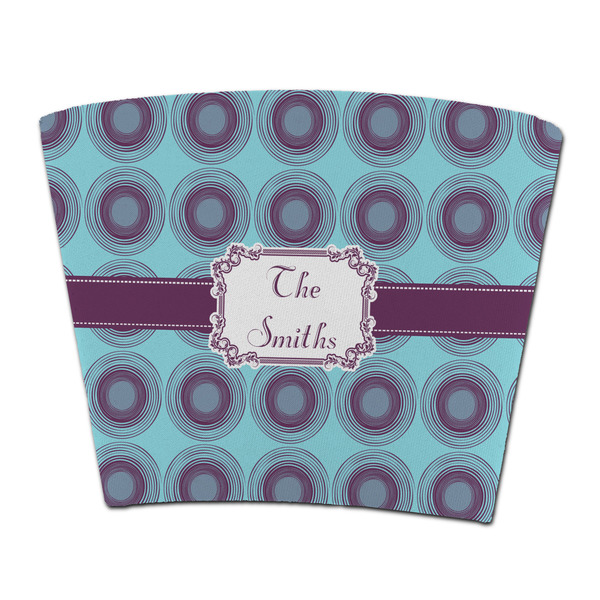 Custom Concentric Circles Party Cup Sleeve - without bottom (Personalized)