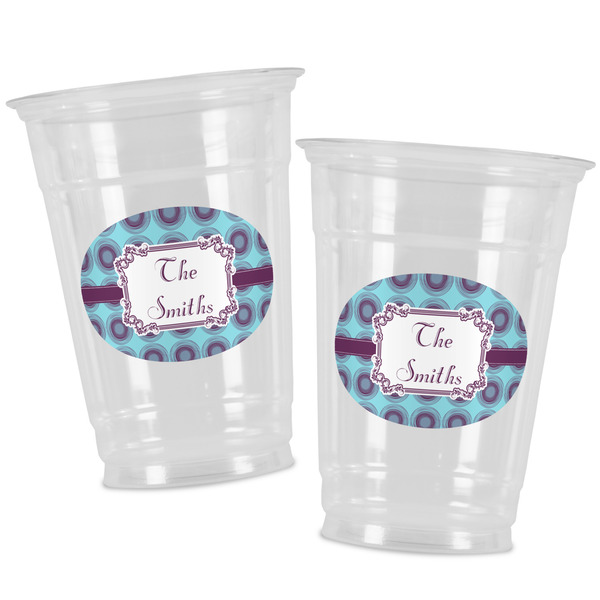 Concentric Circles Party Cups - 16oz - Alt View