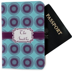 Concentric Circles Passport Holder - Fabric (Personalized)