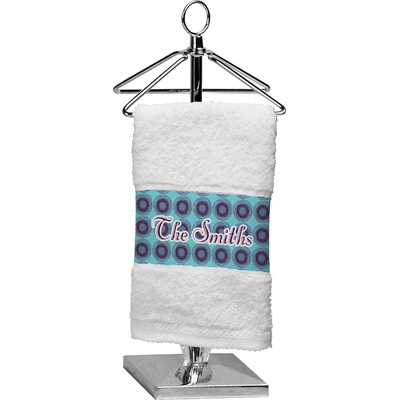 Concentric Circles Cotton Finger Tip Towel (Personalized)
