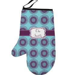 Concentric Circles Left Oven Mitt (Personalized)