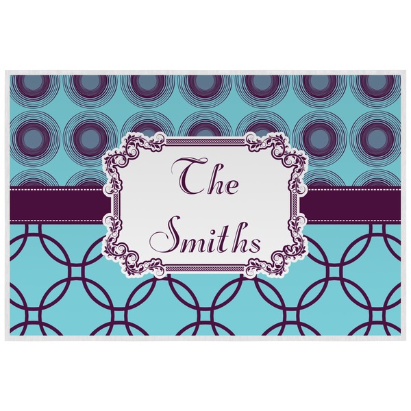 Concentric Circles Personalized Placemat (Back)