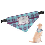 Concentric Circles Dog Bandana - XLarge (Personalized)