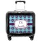 Concentric Circles Pilot Bag Luggage with Wheels