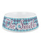 Concentric Circles Plastic Dog Bowl (Personalized)