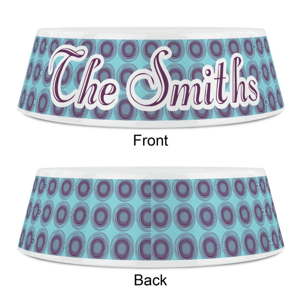 Concentric Circles Plastic Pet Bowls - Small - APPROVAL