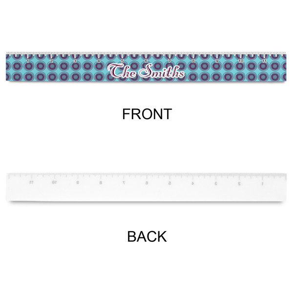 Concentric Circles Plastic Ruler - 12" - APPROVAL