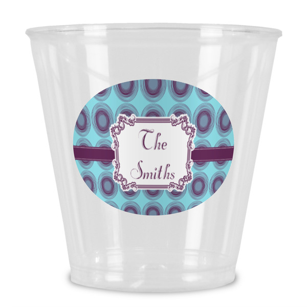 Custom Concentric Circles Plastic Shot Glass (Personalized)