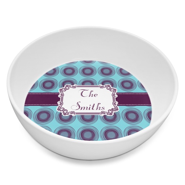 Custom Concentric Circles Melamine Bowl - 8 oz (Personalized)